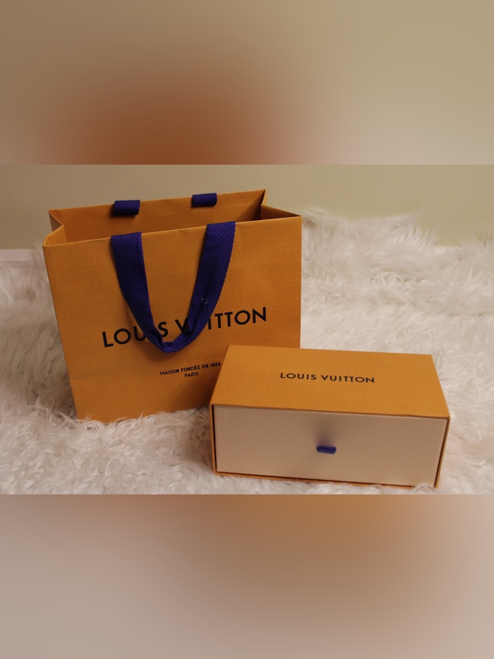 Louis Vuitton Orange Gift Bag & Sunglasses Box